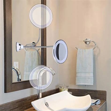 mountable lighted makeup mirror|adjustable brightness lighted makeup mirrors.